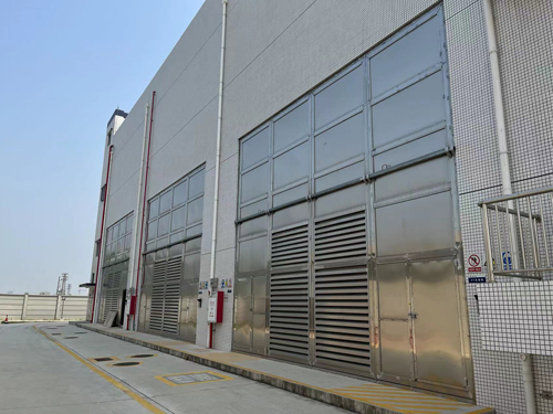 不锈钢消声百叶门